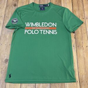 Polo Ralph Lauren Wimbledon Graphic T Shirt Custom Slim Fit Mens Medium